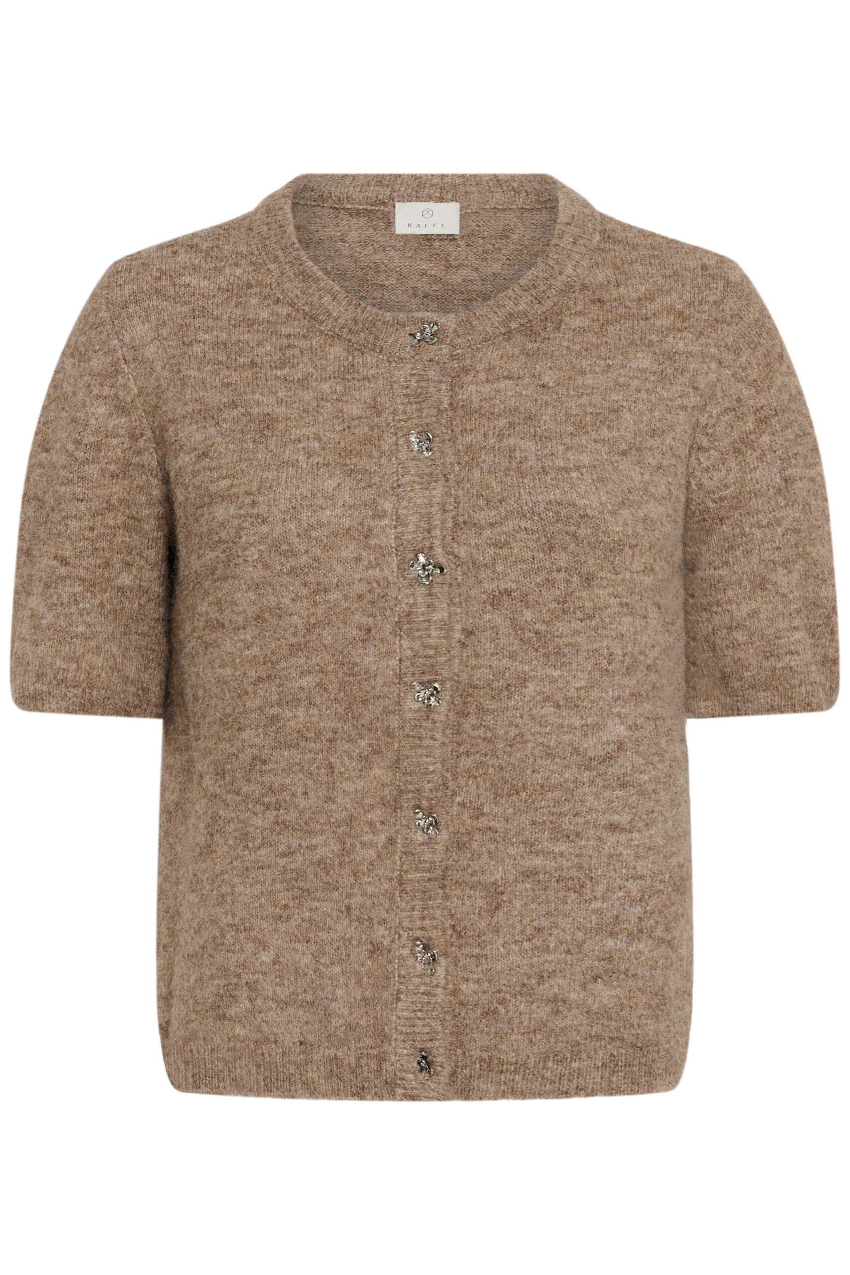 Martine SS Cardigan - Desert Taupe Melange - Bild 6