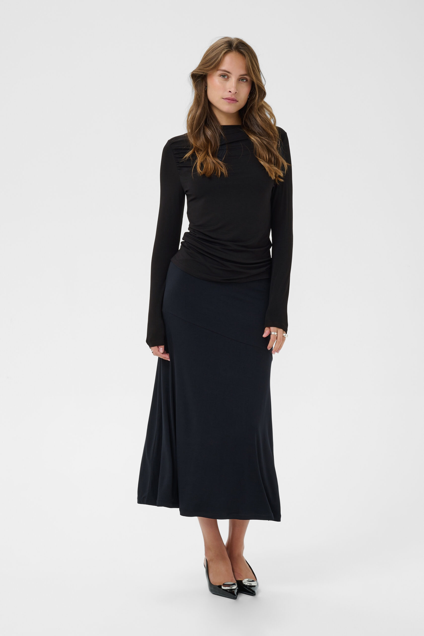 Vigga LS Boatneck Topp - Svart - Bild 11
