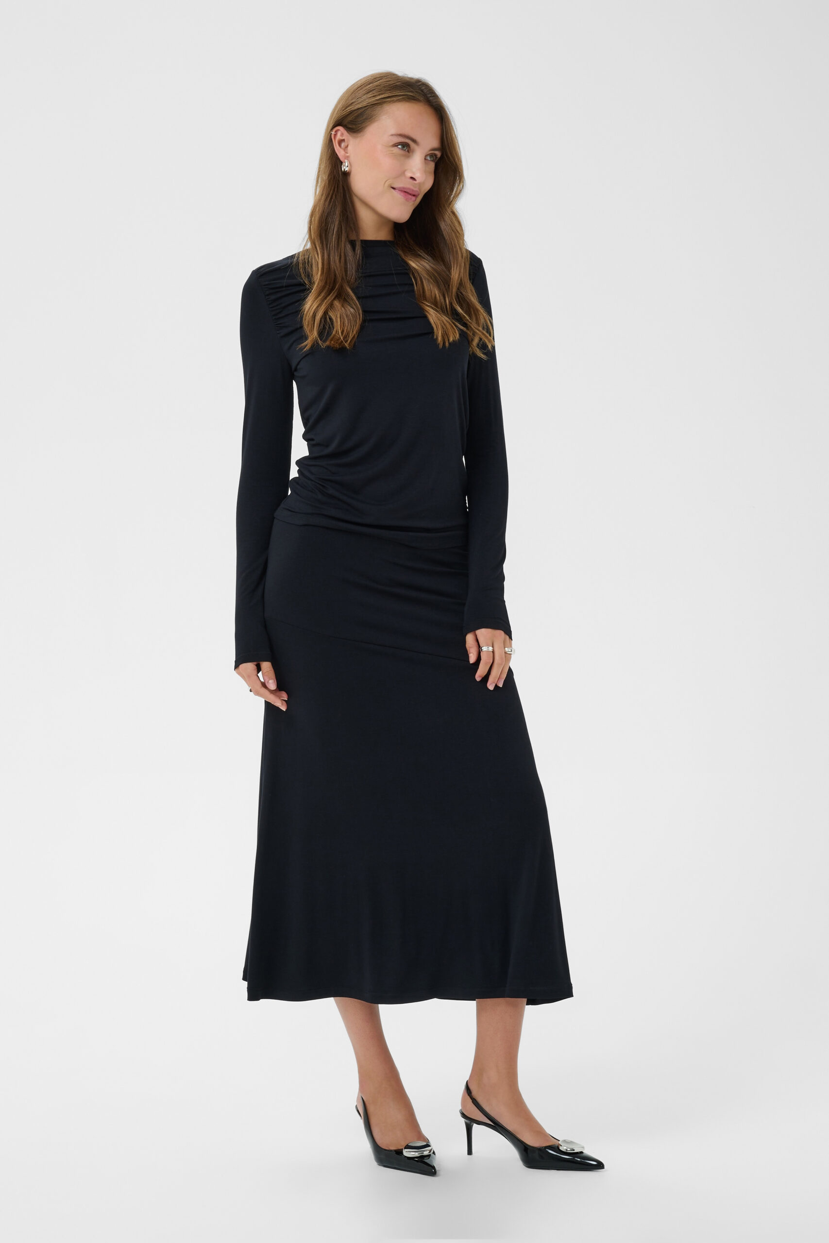 Vigga LS Boatneck Topp - Svart - Bild 12