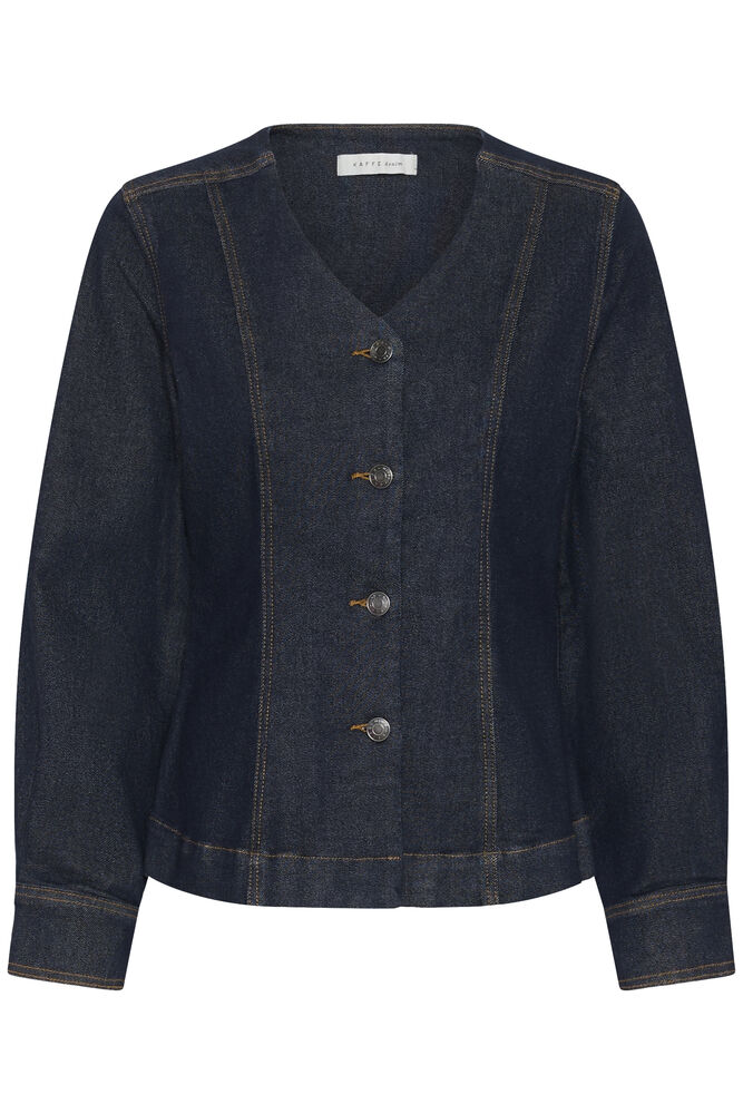 Hally Jeansblus - Dark Blue Unwashed Denim - Bild 7