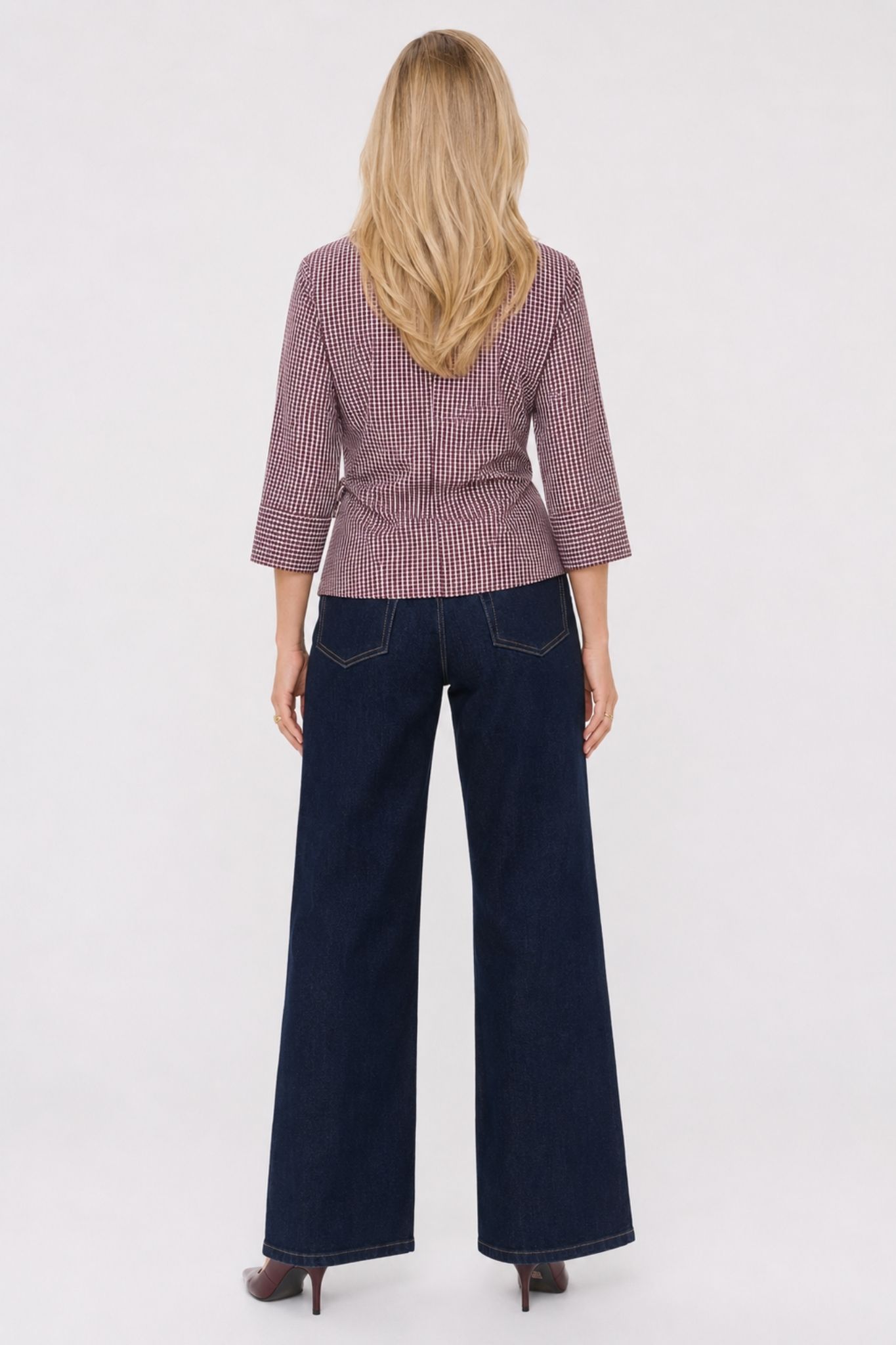 Dinah Omlottblus - Zinfandel/White Check - Bild 17