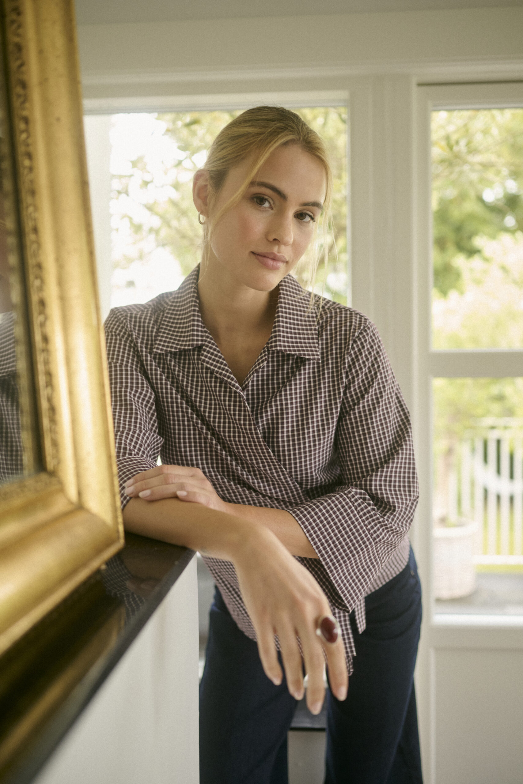 Dinah Omlottblus - Zinfandel/White Check - Bild 9