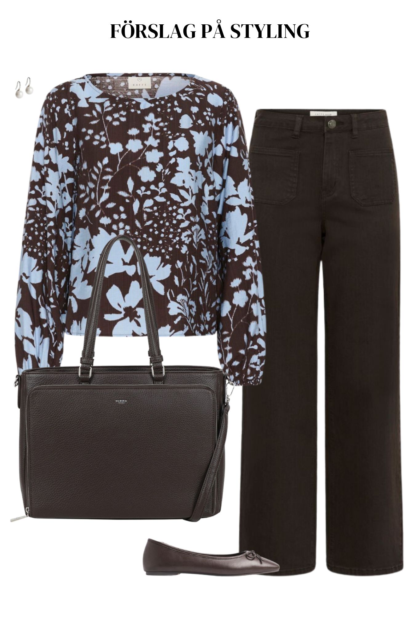 Brook HW Reg Fit Jeans - Coffee Bean - Bild 15