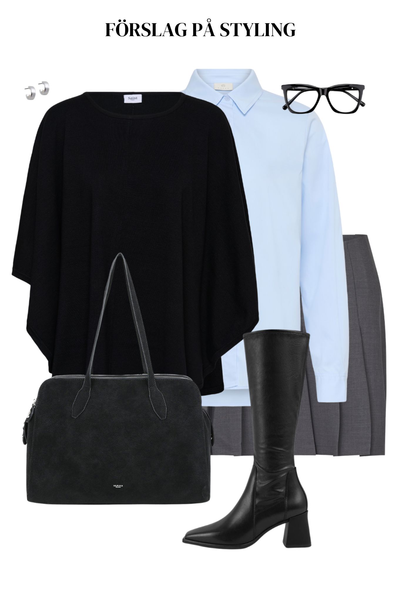 Nope Kort Kjol - Grey - Bild 6