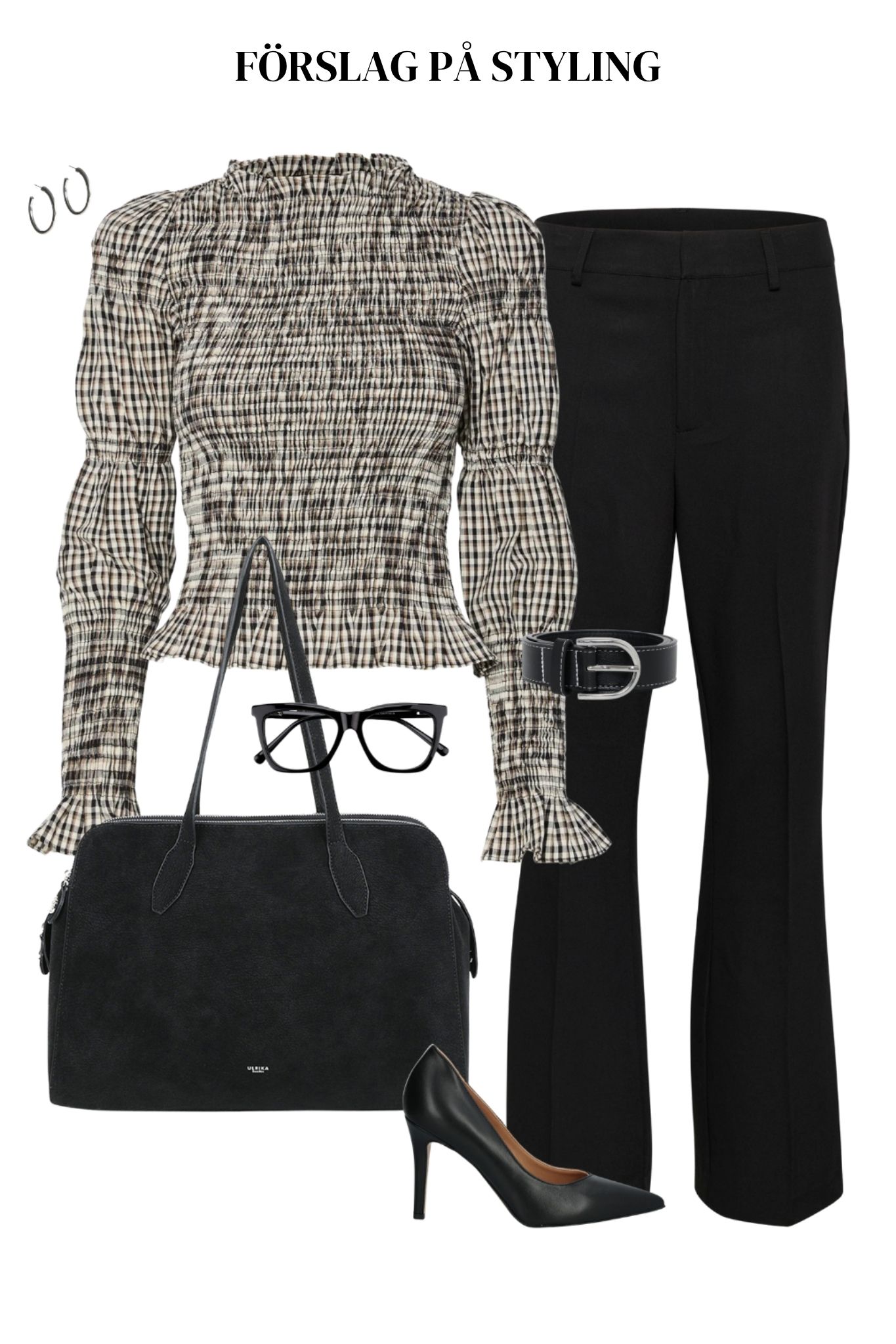Schemma LS Smock Blus - Eggnog Checks - Bild 3