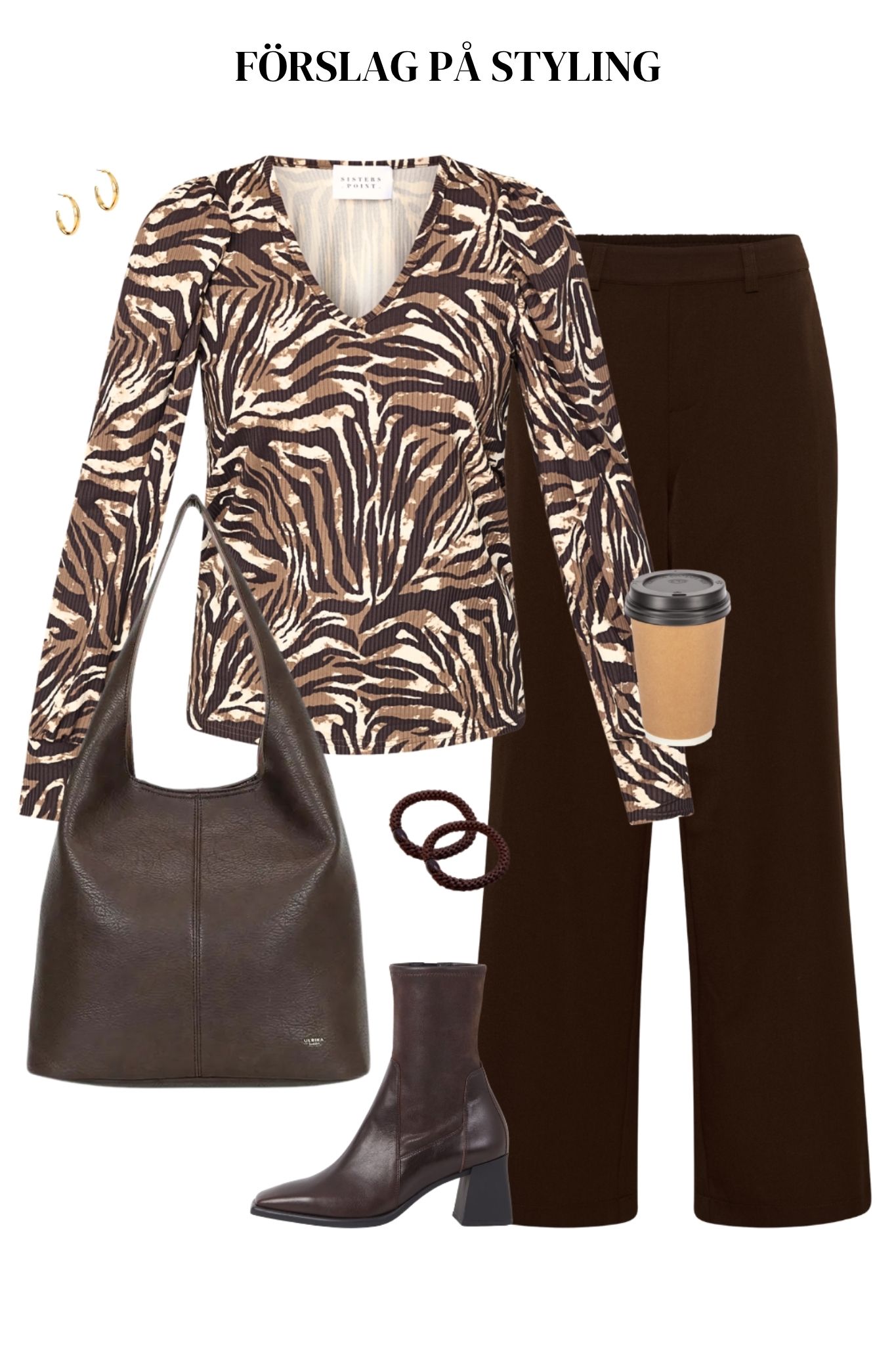 Vya LS Topp - Brown Zebra - Bild 5