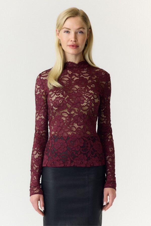 Lacey LS Spets Topp – Port Royale