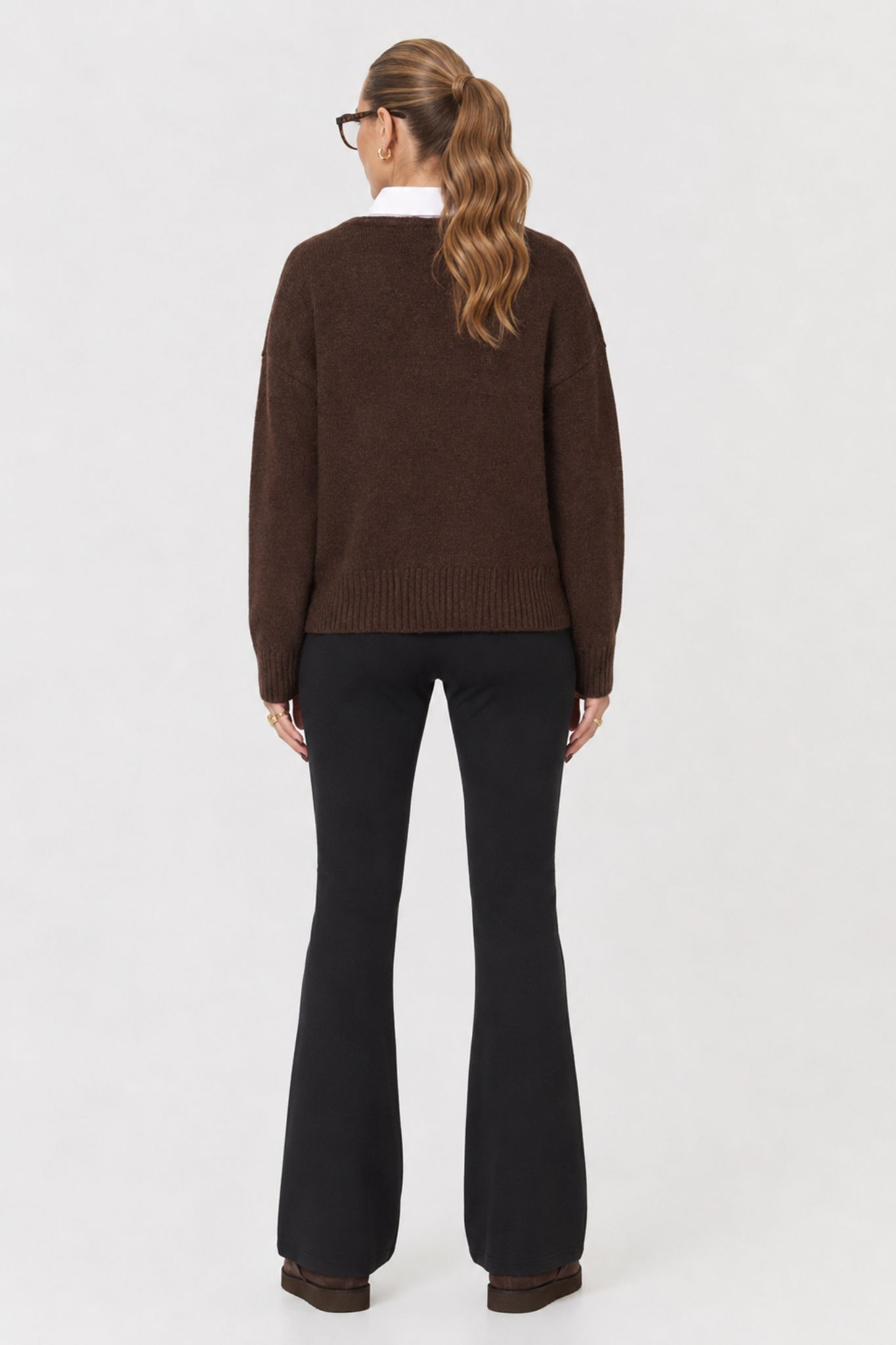 Jenny Flared Leggings - Svart - Bild 13