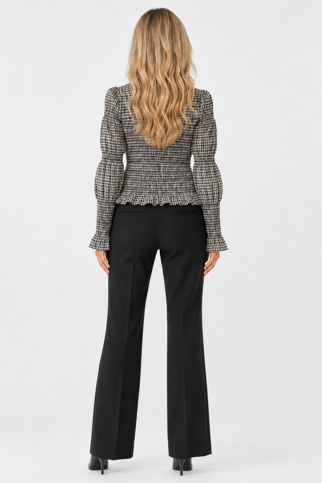 Schemma LS Smock Blus - Eggnog Checks - Bild 5