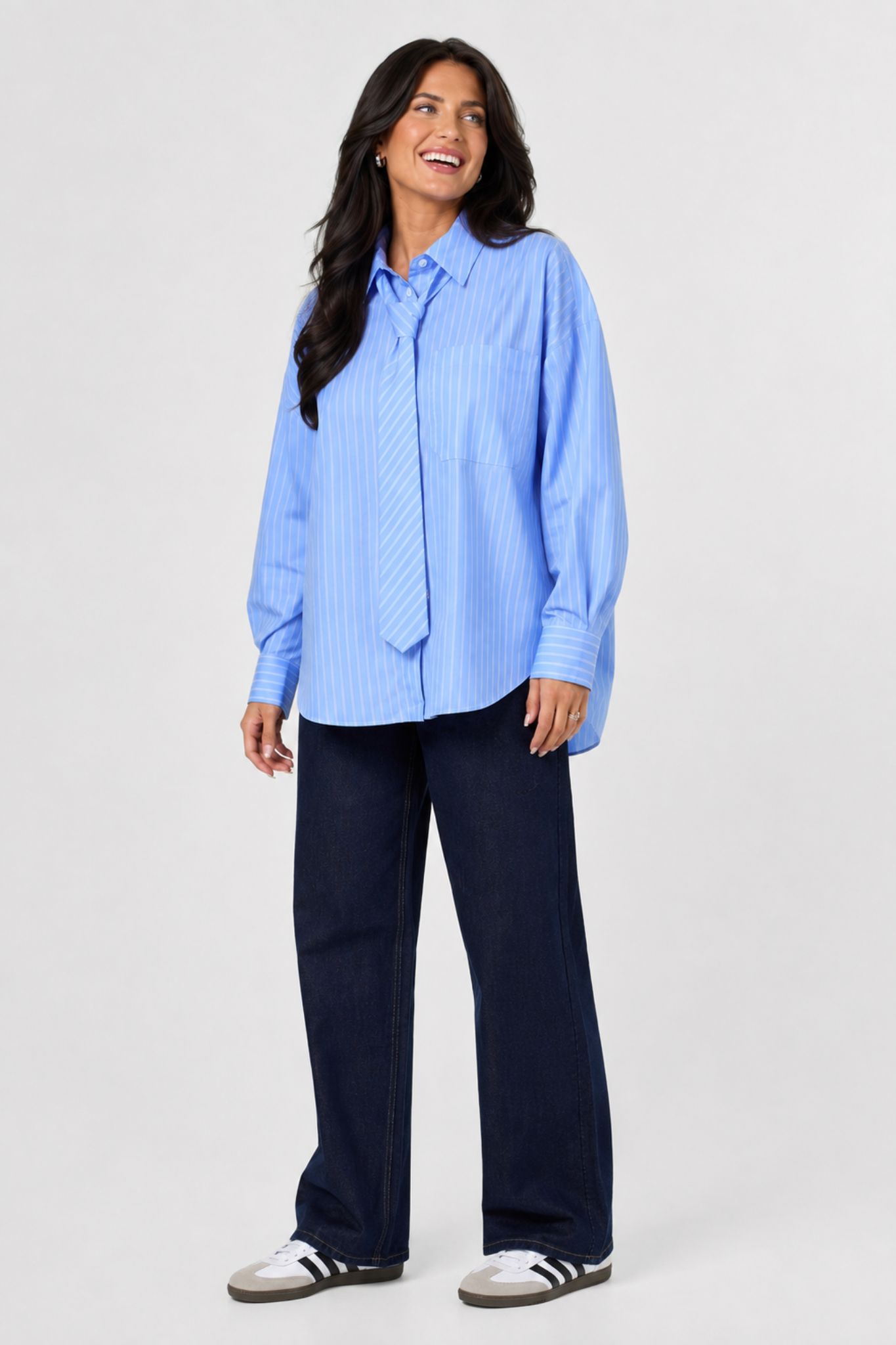 Vanya Skjorta - Blue Stripes - Bild 2