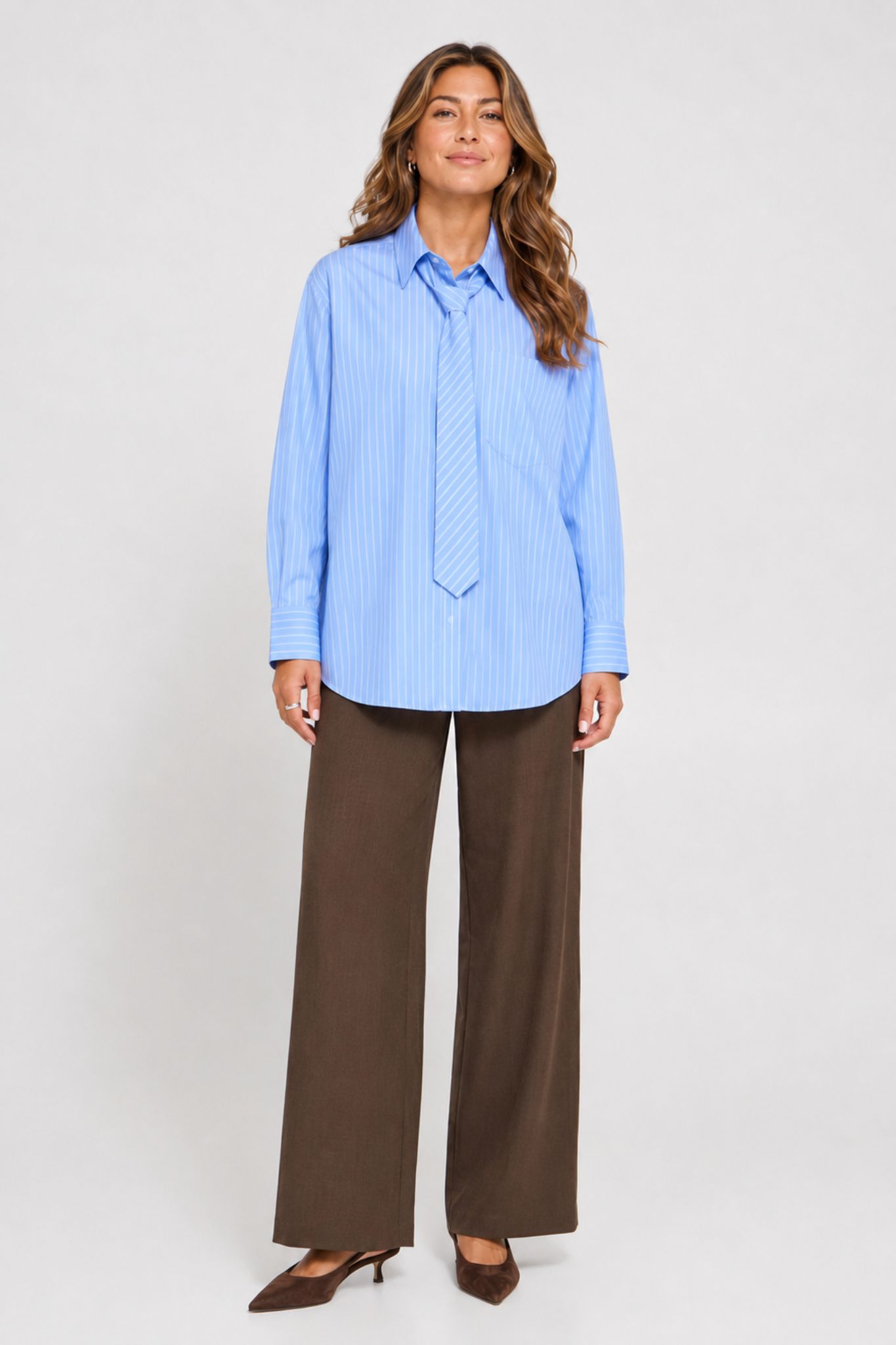 Vanya Skjorta - Blue Stripes - Bild 12