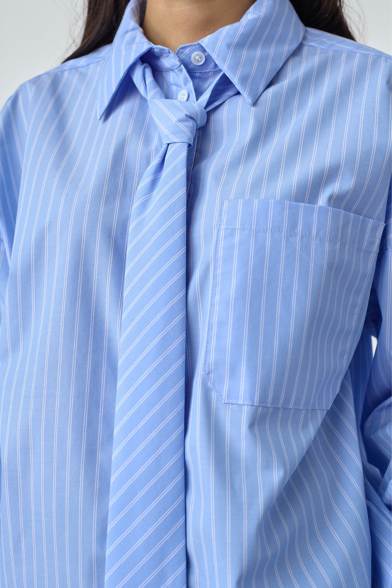 Vanya Skjorta - Blue Stripes - Bild 11