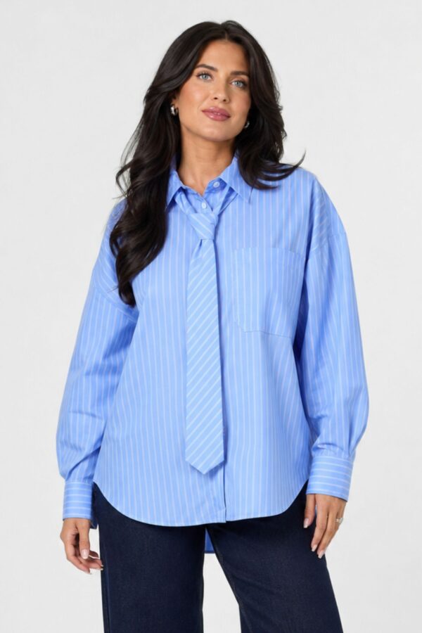 Vanya Skjorta – Blue Stripes