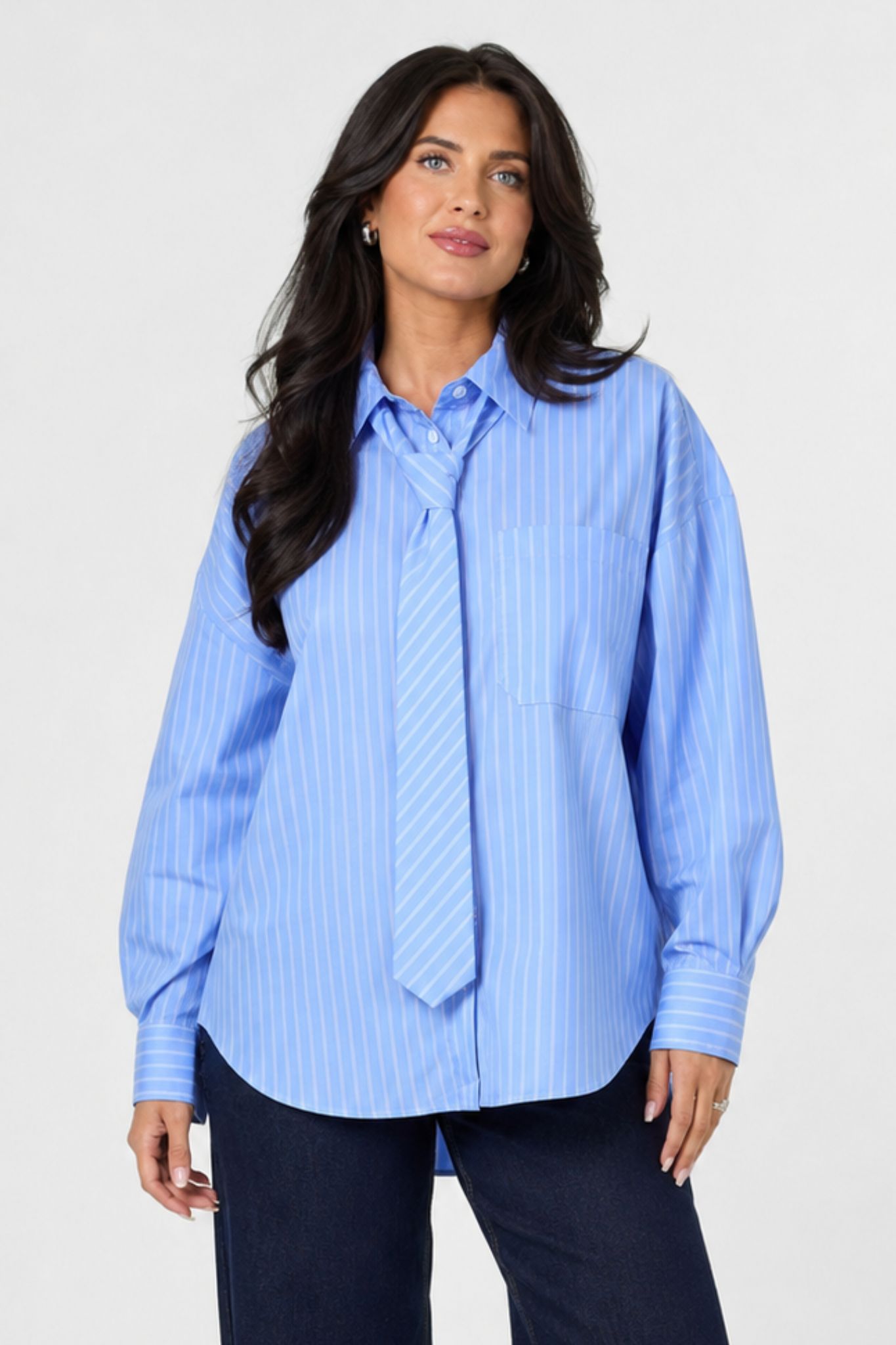 Vanya Skjorta - Blue Stripes