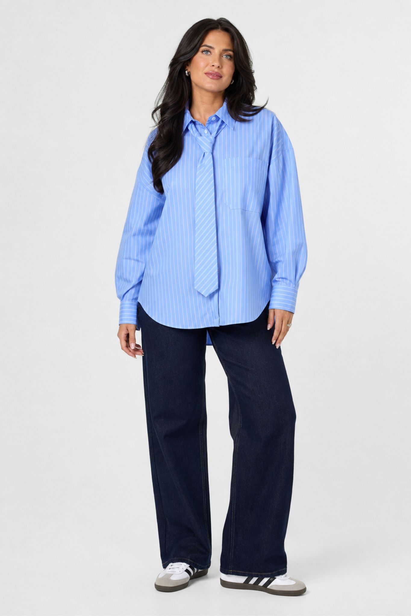 Vanya Skjorta - Blue Stripes - Bild 5