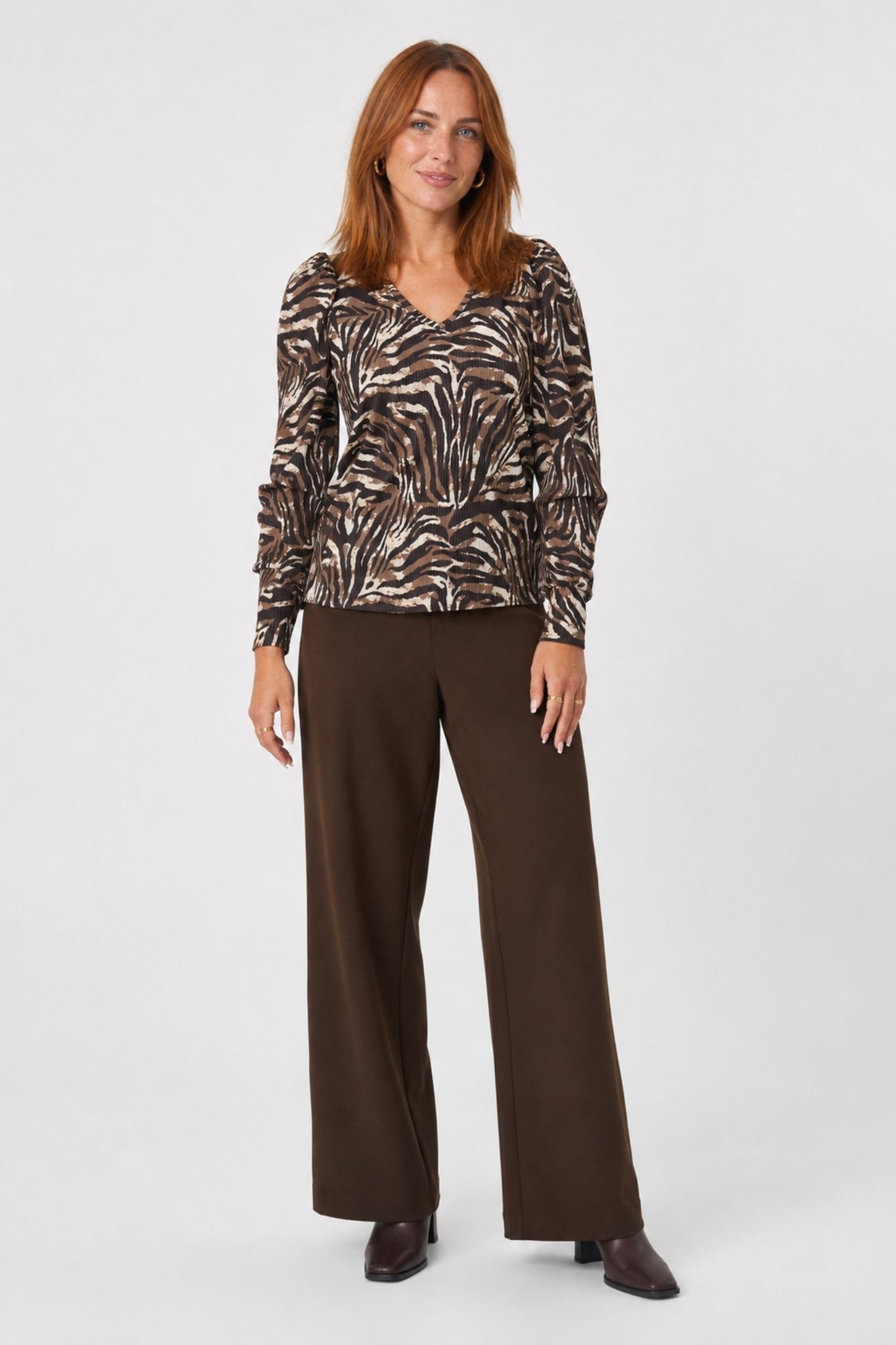Vya LS Topp - Brown Zebra - Bild 2