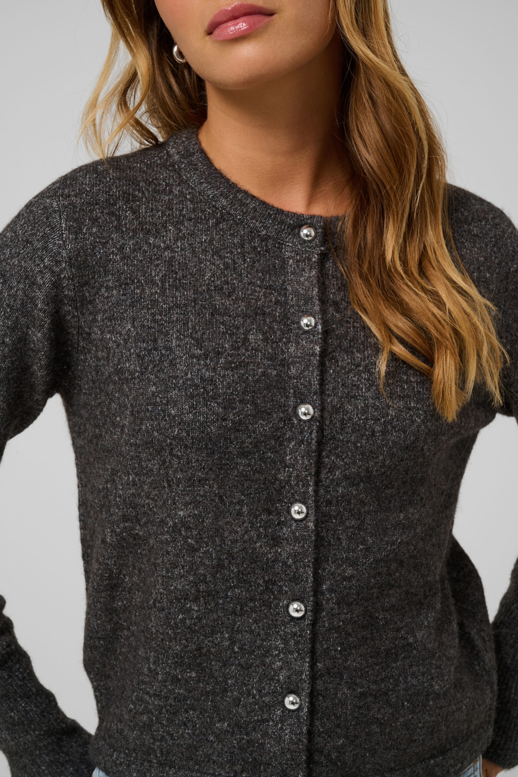 Niel Cardigan - Dark Grey Melange - Bild 6