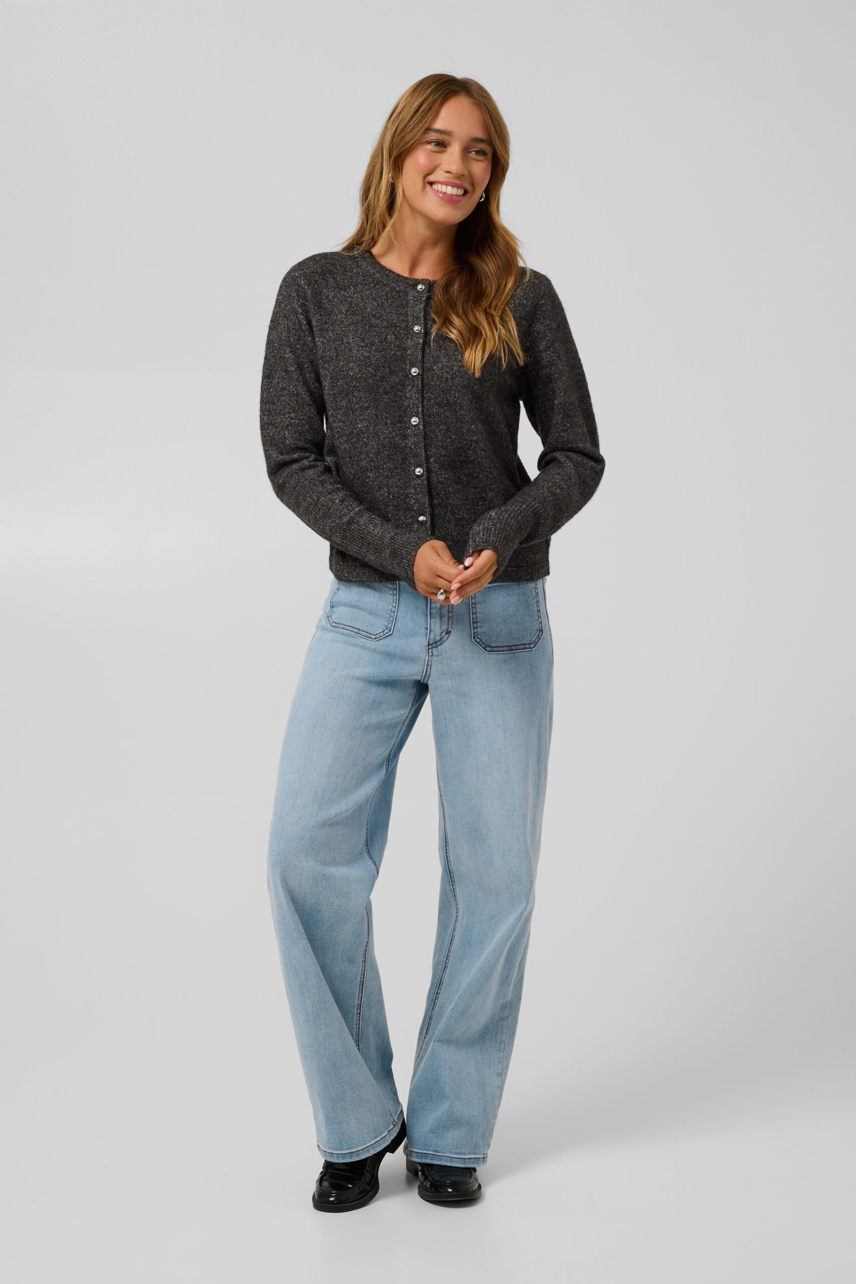 Niel Cardigan - Dark Grey Melange - Bild 5