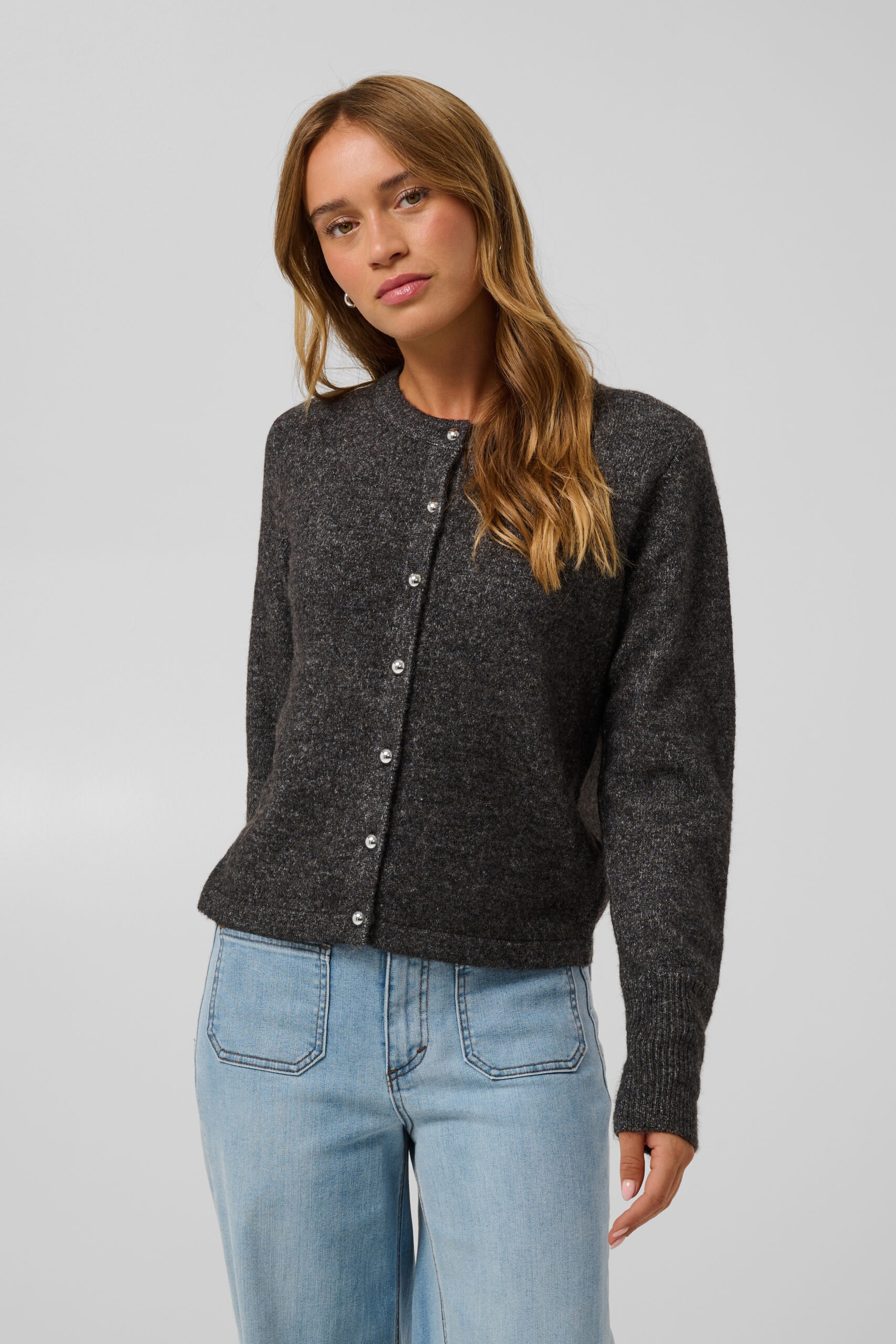 Niel Cardigan - Dark Grey Melange - Bild 8