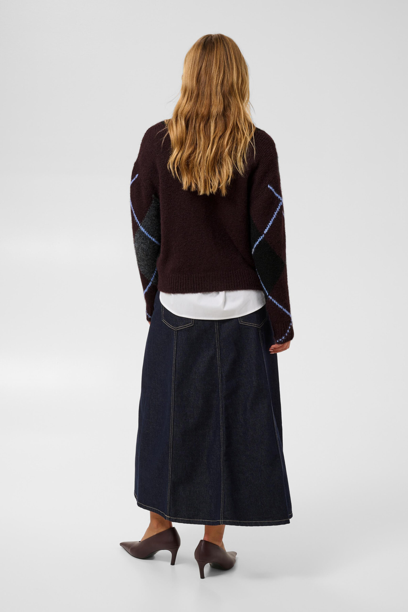 Grith Cardigan - Dark Grey Melange/ Fudge - Bild 16