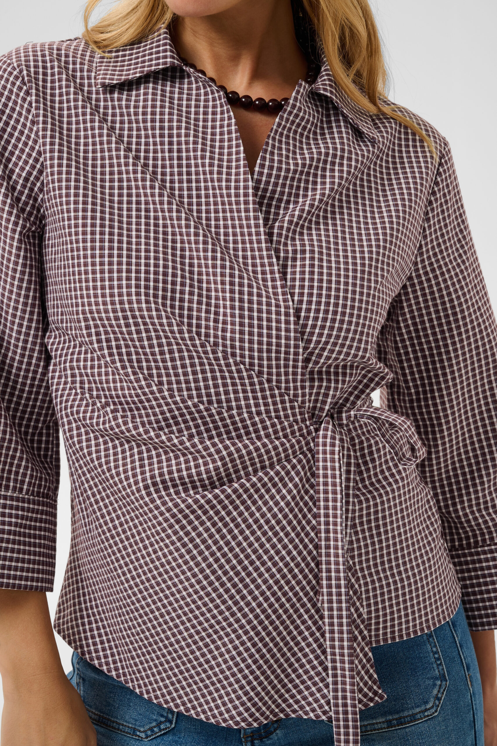 Dinah Omlottblus - Zinfandel/White Check - Bild 4