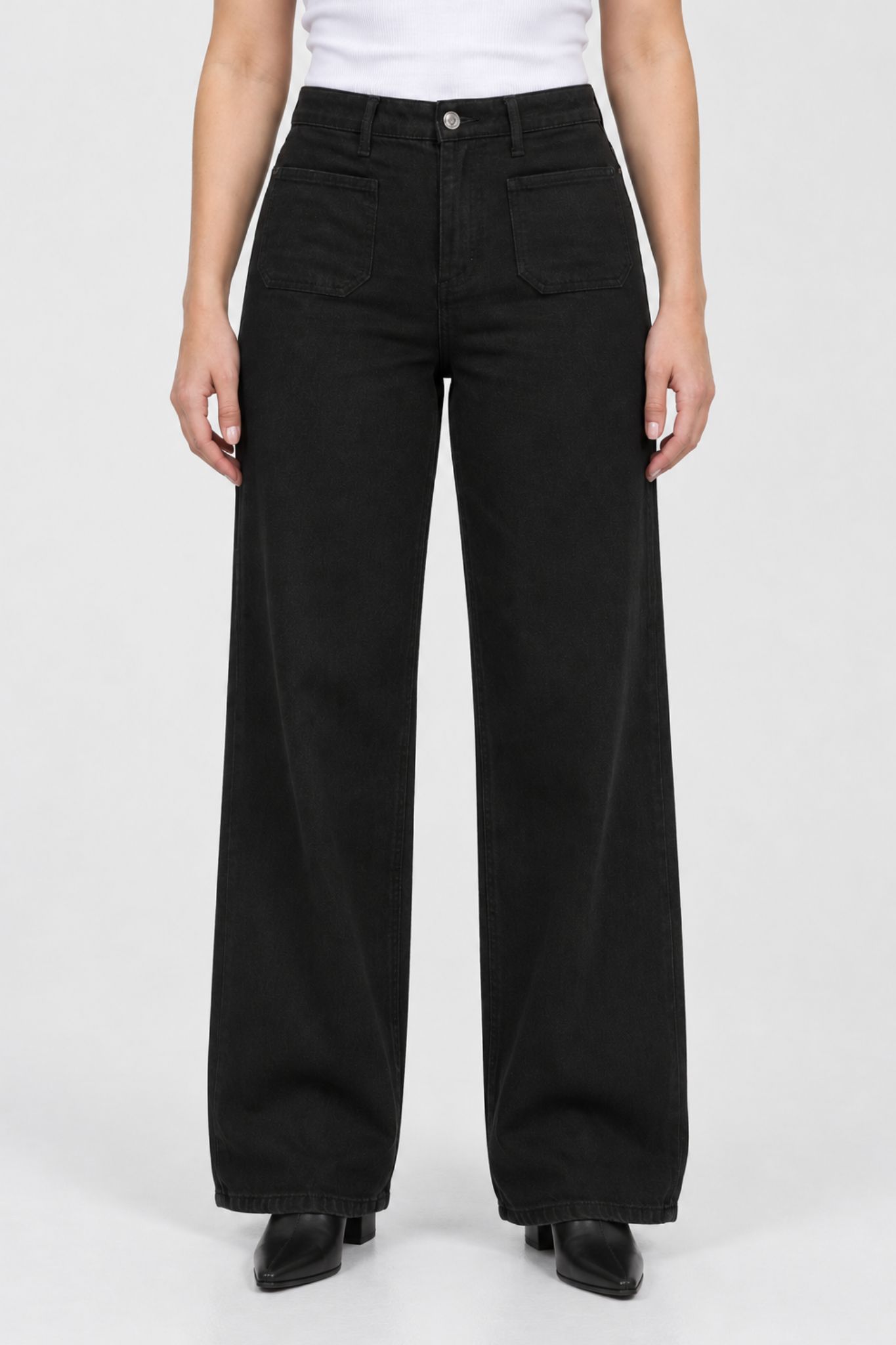 Brook HW Reg Fit Jeans - Black Deep - Bild 9