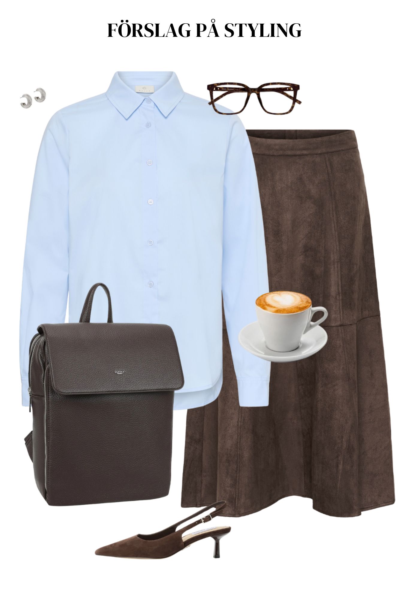 Shadow Midikjol - Chocolate Brown - Bild 10