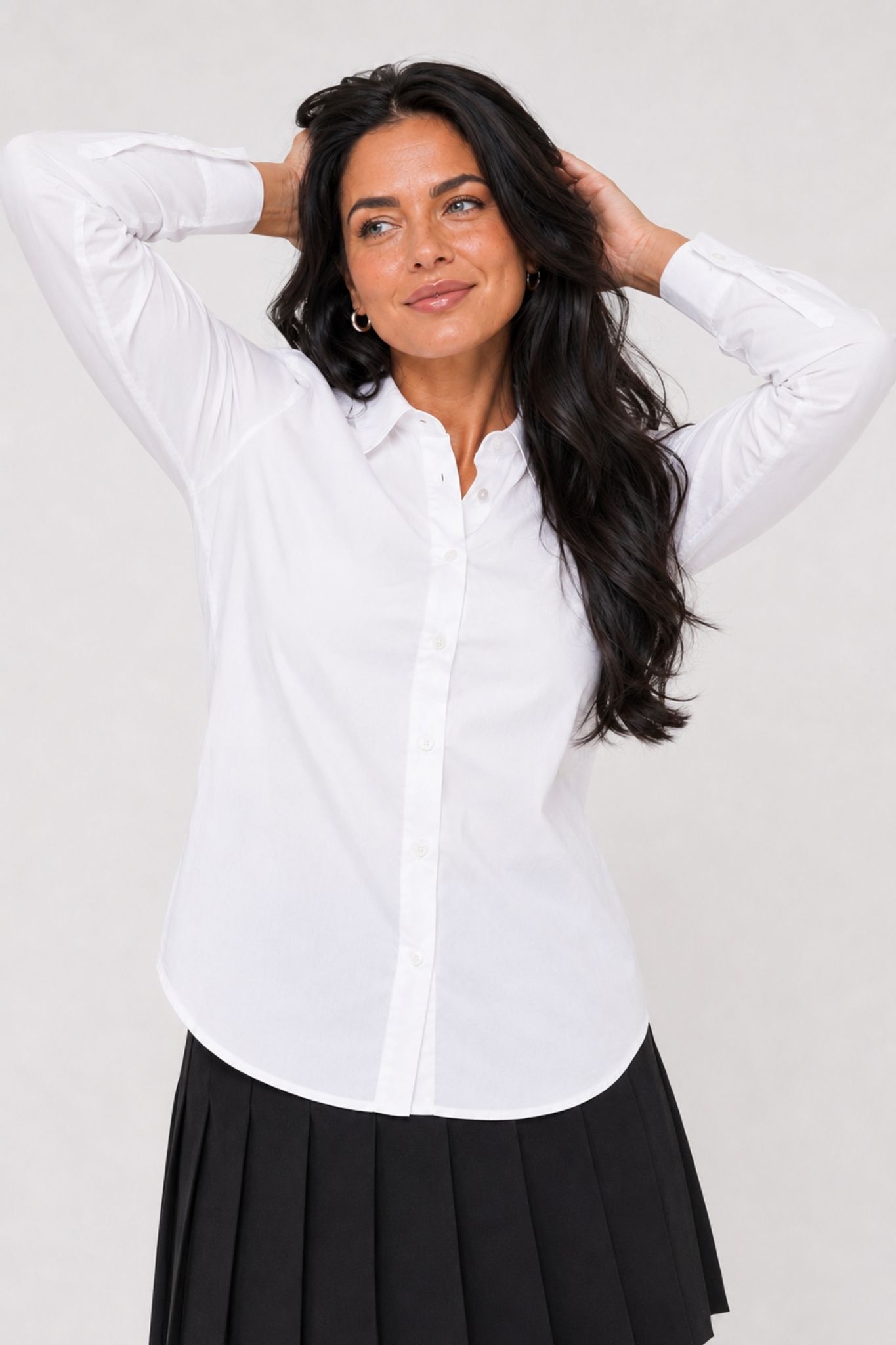 Georgia Skjorta - Optical White - Bild 12