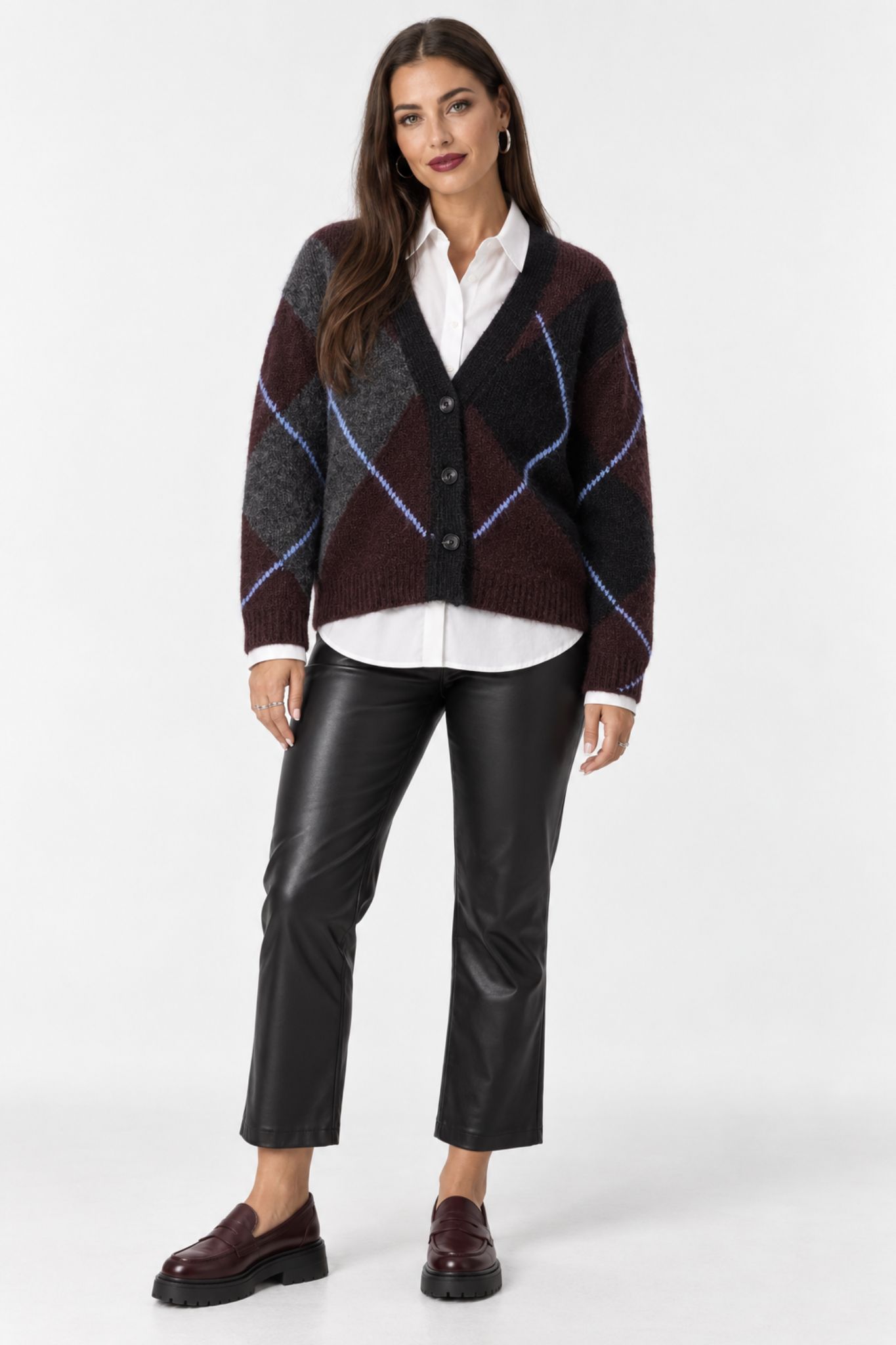 Grith Cardigan - Dark Grey Melange/ Fudge - Bild 2