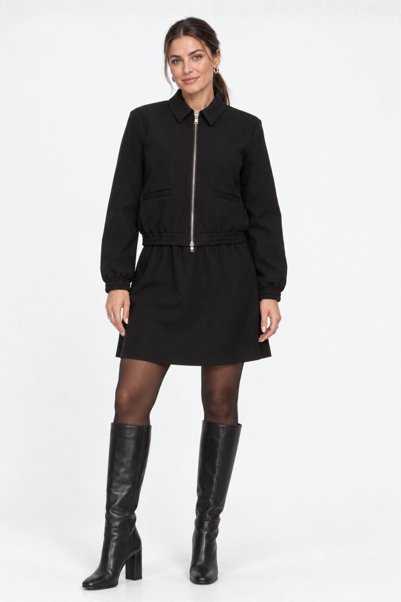 Sakura Bomber Jacka - Black Deep - Bild 2