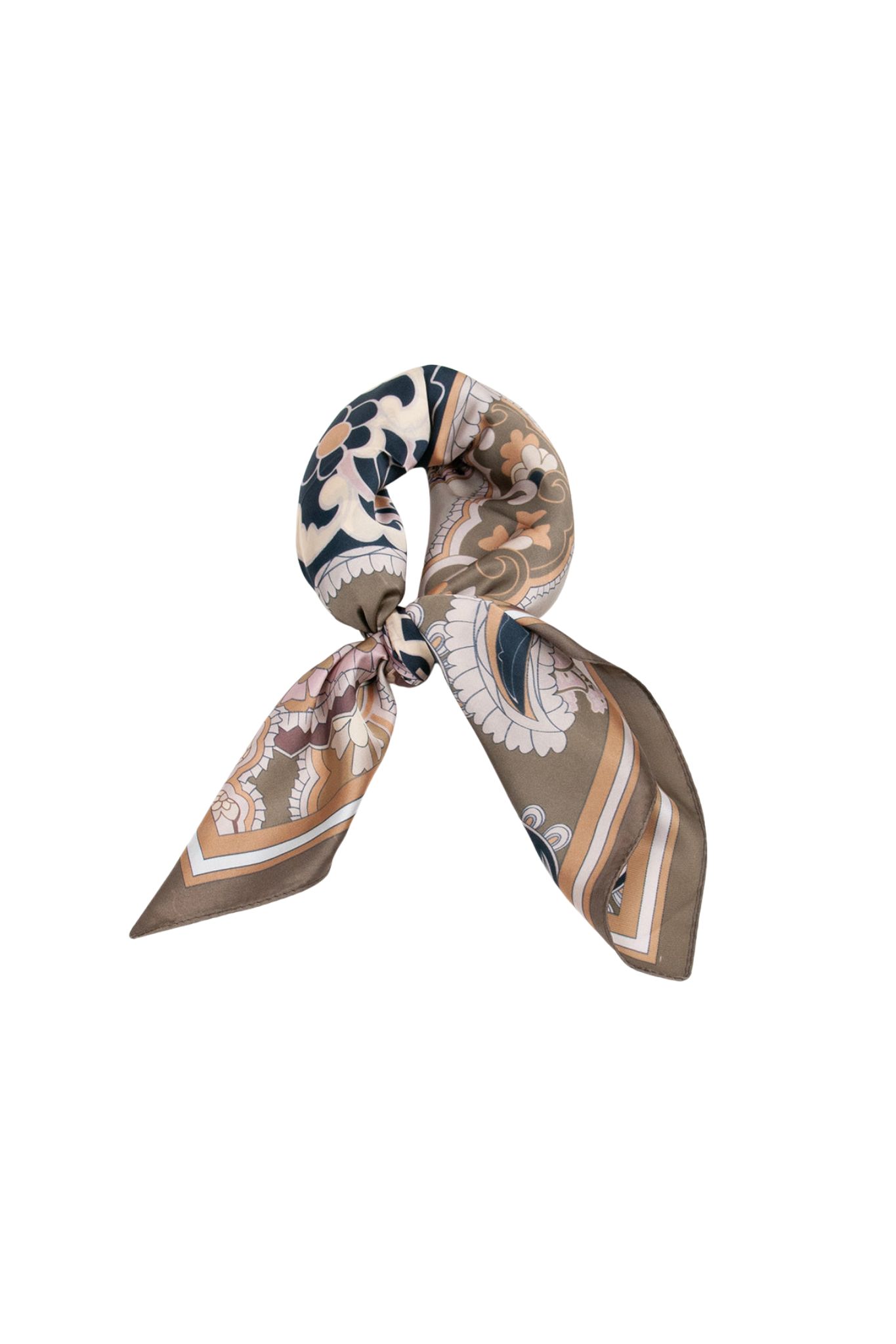 Scarf Paisleymönster - Brun