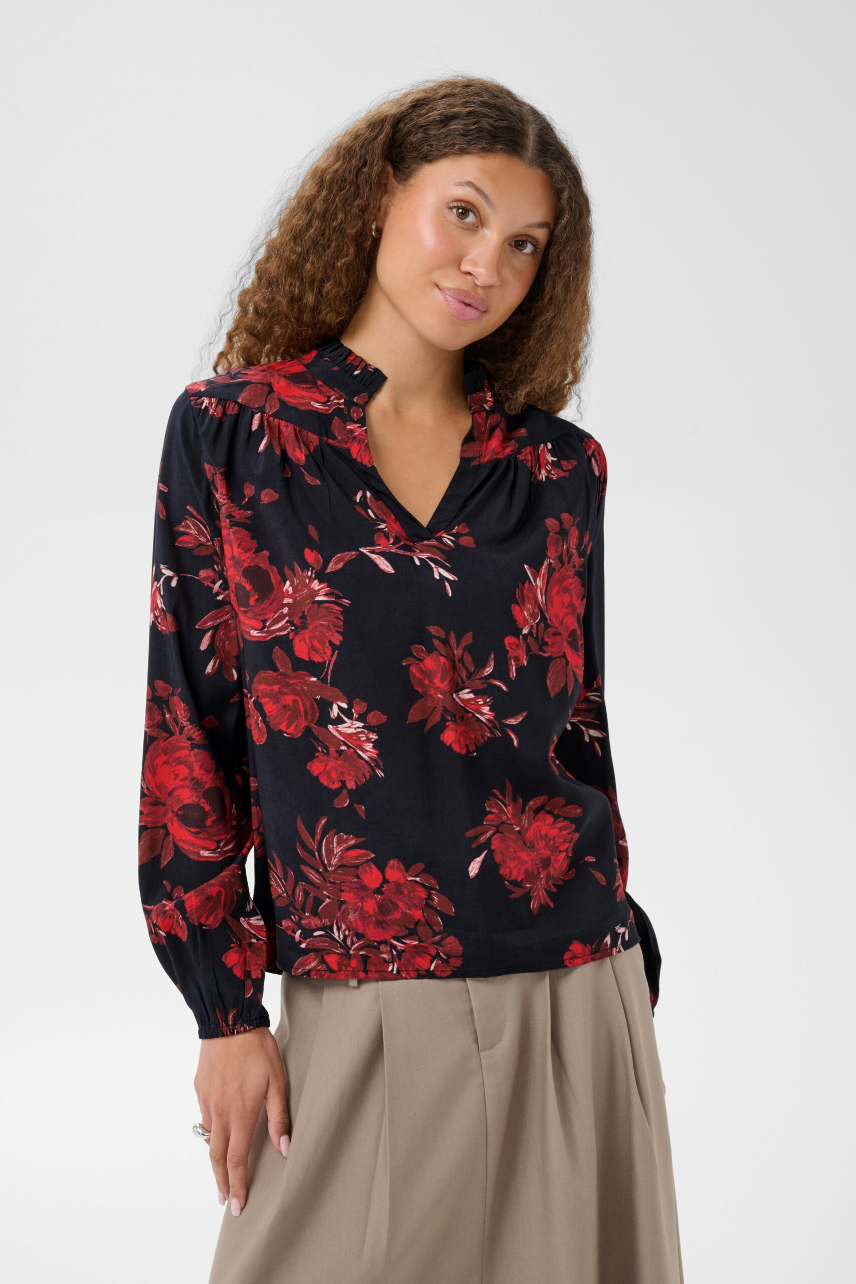 Hope Blus - Black/Red Flower - Bild 9