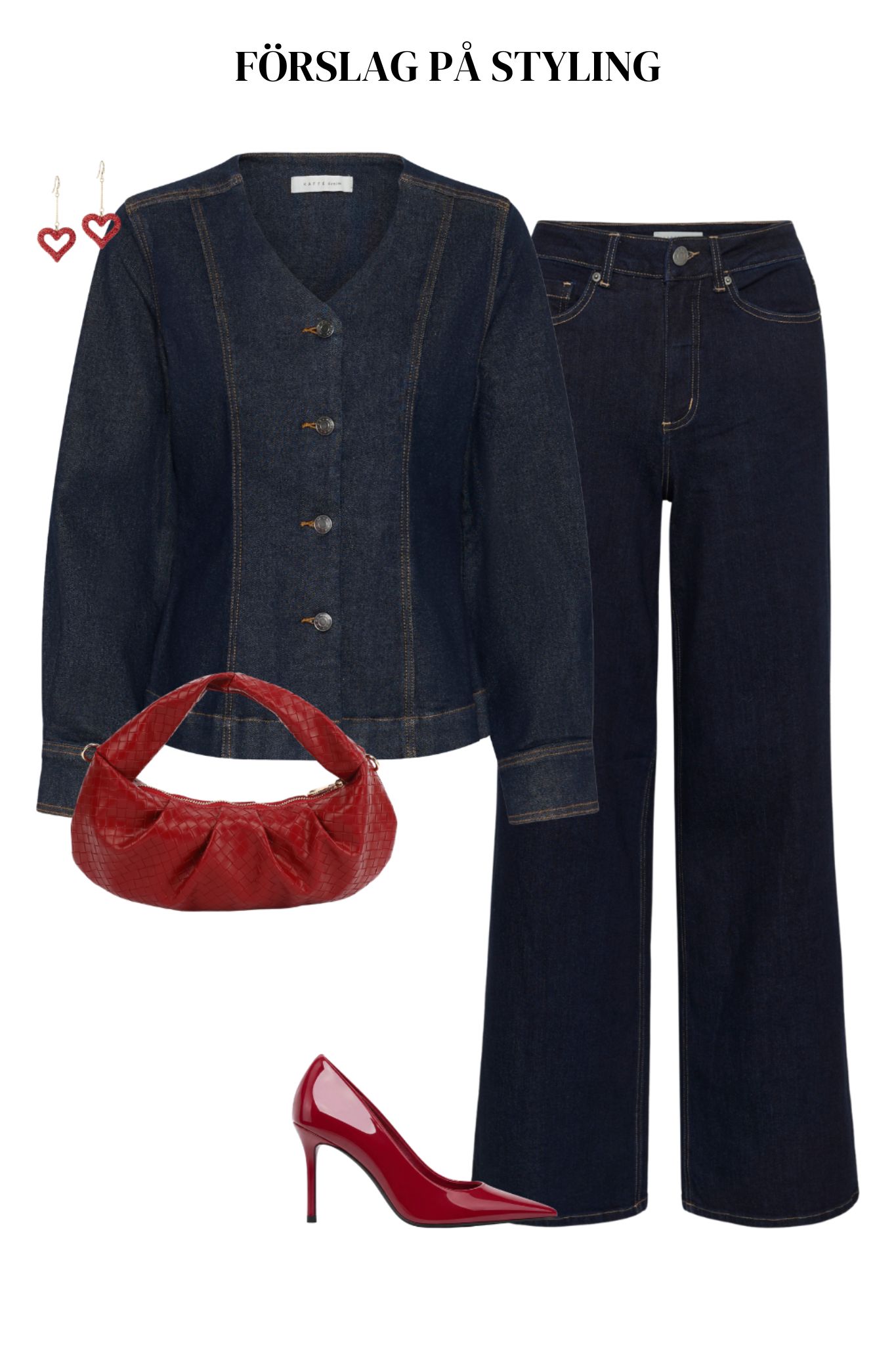 Hally Jeansblus - Dark Blue Unwashed Denim - Bild 4